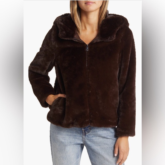 VERO MODA, Sui Hooded Faux Fur Jacket - Picture 4 of 14